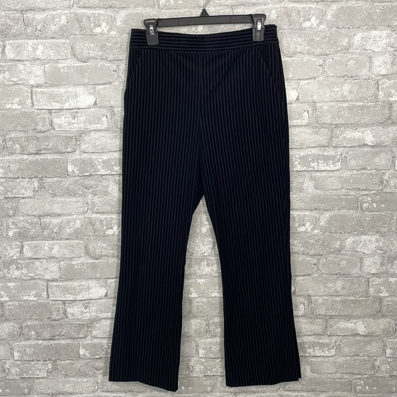 Frame Velvet Striped Cropped Pants - Picture 2 of 8